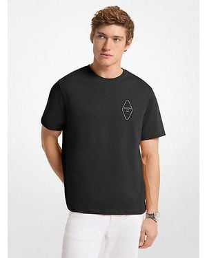 Michael Kors Graphic Logo Cotton T-Shirt - Black