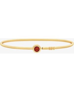 Michael Kors Round Stone Bangle - White