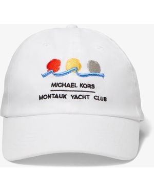 Michael Kors X Montauk Yacht Club Cotton Baseball Hat - White