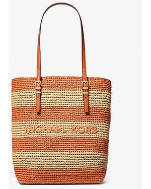 Michael Kors Quinn Large Hand-Crocheted Tote Bag - Orange