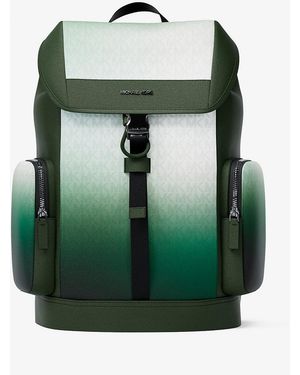 Michael Kors Outlet Mkmochila Urbana Cooper Mediana Con Degradado Y Logotipo - Verde
