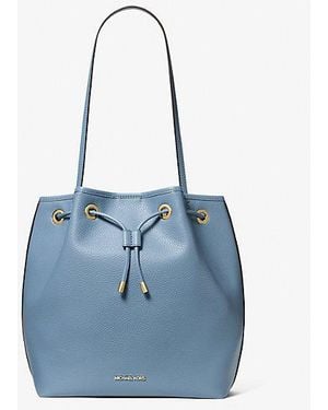 Michael Kors Avery Medium Bucket Messenger Bag - Blue