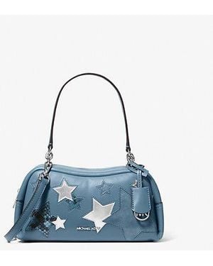Michael Kors Cecily Small Embellished Shoulder Bag - Blue
