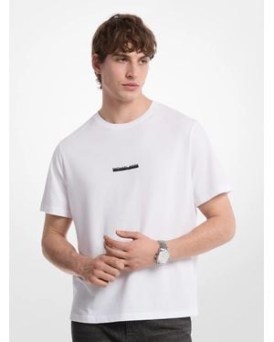 Michael Kors Mk Logo Cotton T-Shirt - White