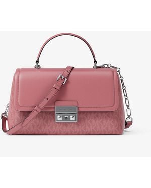 MICHAEL Michael Kors Mk Tribeca Extra-Small Signature Logo Satchel - Pink