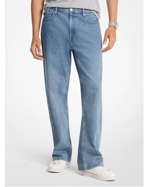 Michael Kors Mk Arden Relaxed-Fit Stretch Denim Jeans - Blue