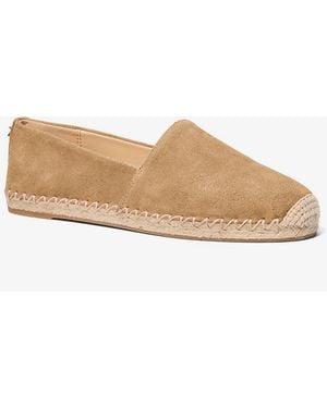 MICHAEL Michael Kors Mk Kenzie Suede Espadrille - Natural