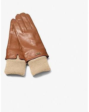 MICHAEL Michael Kors Mk Leather Gloves - White