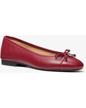 MICHAEL Michael Kors Mk Piper Flex Leather Ballet Flat - Red