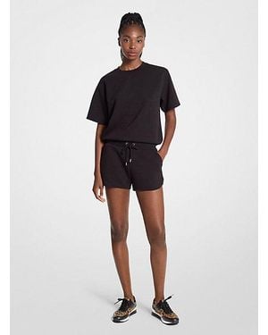 Michael Kors Logo Jacquard Knit Shorts - Black
