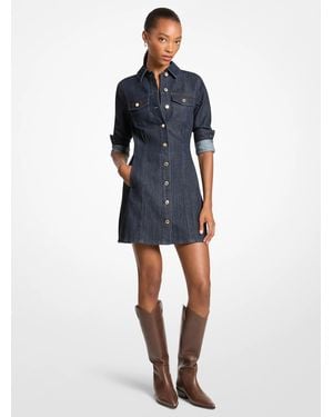 Michael Kors Denim Shirtdress - Blue