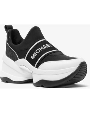 Michael Kors Outlet Mk Olympia Scuba Slip-On Trainer - White