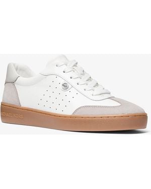MICHAEL Michael Kors Scotty Leather Trainer - White