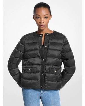 MICHAEL Michael Kors Mk Packable Quilted Nylon Puffer Jacket - Black