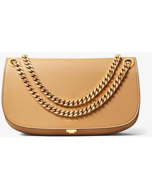 Michael Kors Borsa a busta Christie media in pelle - Neutro