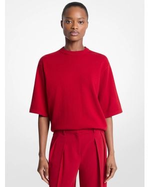 Michael Kors Michael Kors Cashmere T-Shirt - Red