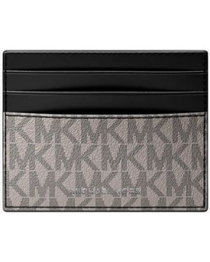 Michael Kors Mk Hudson Signature Logo Tall Card Case - White