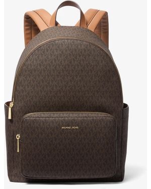 MICHAEL Michael Kors Mk Tanner Large Signature Logo Backpack - Brown