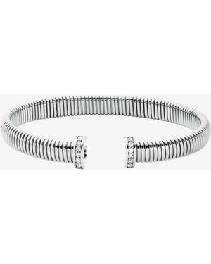 Michael Kors Ribbon Flex Pavé Cuff - Metallic