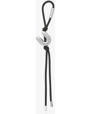 MICHAEL Michael Kors Mk Initial-Tone And Speckled Cord Bag Charm - Blue