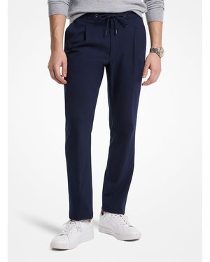 Michael Kors Mk Pantaloni Con Coulisse - Blu