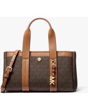 MICHAEL Michael Kors Mk Romee Extra-Small Signature Logo Crossbody Bag - Brown