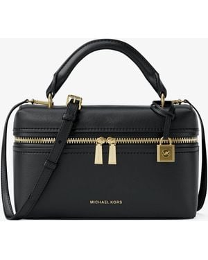 MICHAEL Michael Kors Jana Extra-Small Leather Convertible Crossbody Bag - Black