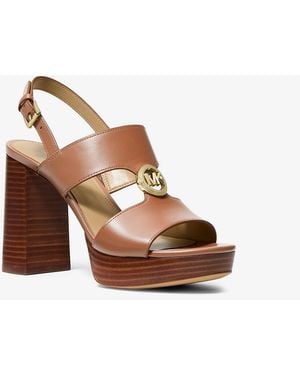 MICHAEL Michael Kors Mksandalia Eric De Piel Con Plataforma - Marrón