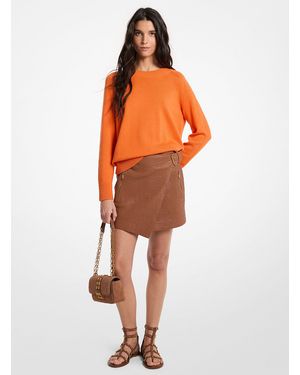 MICHAEL Michael Kors Mkfalda Cruzada De Piel Texturizada - Naranja