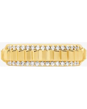 Michael Kors Mk Pavé-Tone Brass Ring - White