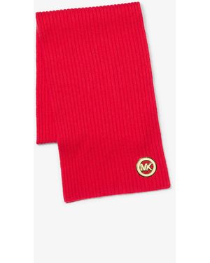 MICHAEL Michael Kors Mkbufanda Acanalada De Lana - Rojo