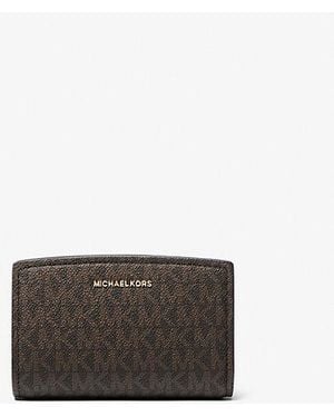 Michael Kors Bryant Medium Signature Logo Wallet - White