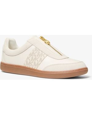 MICHAEL Michael Kors Mk Jovie Zip-Front Trainers - White