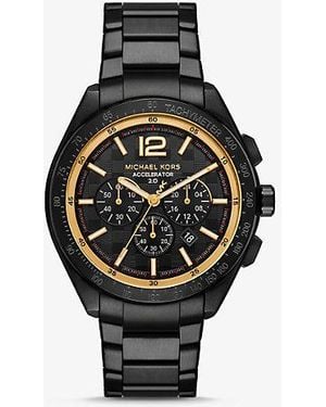 Michael kors men's bradshaw blacktone chronograph watch best sale