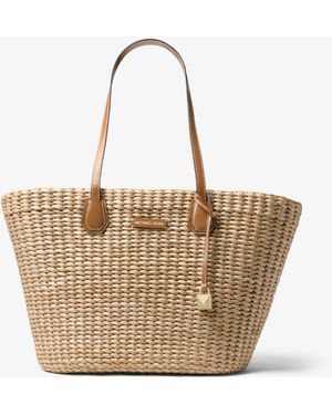 Michael Kors Malibu Woven Straw Tote - Multicolour