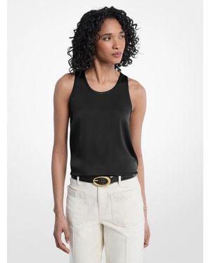 Michael Kors Satin Tank Top - Black