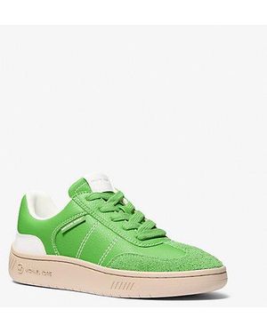 Michael Kors Kai Mixed-Media Sneaker - Green