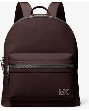 Michael Kors Mk Edison Leather Backpack - Red