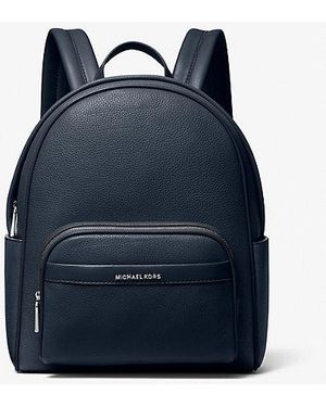 MICHAEL Michael Kors Mk Bex Medium Pebbled Leather Backpack - Blue