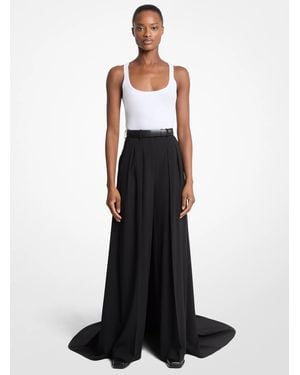 Michael Kors Michael Kors Wool Serge Opera Pants - White