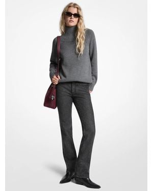 MICHAEL Michael Kors Mk Wool Polo Neck Jumper - Grey
