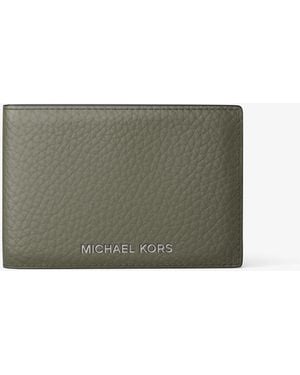 Michael Kors Michael Kors Cooper Pebbled Leather Wallet - Gray
