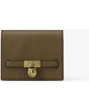 Michael Kors Hamilton Moderne Small Leather Wallet - Natural
