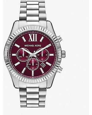 Michael Kors Mk Oversized Lexington-Tone Watch - White