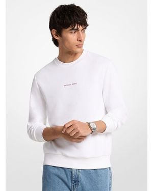 Michael Kors Mkjersey De Mezcla De Algodón Con Logotipo Gráfico - Blanco