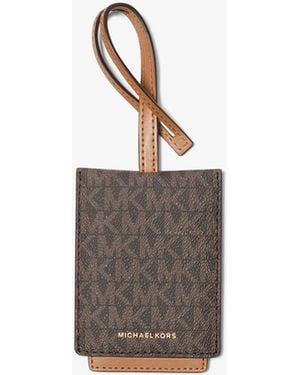 Michael Kors Jet Set Signature Logo Luggage Tag - White