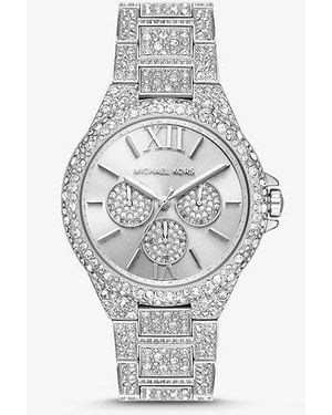Michael Kors Mk Oversized Camille Pavé-Tone Watch - Metallic