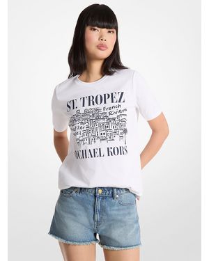 MICHAEL Michael Kors Mkcamiseta Saint-Tropez De Algodón - Blanco