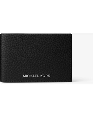 Michael Kors Cooper Pebbled Leather Wallet - White