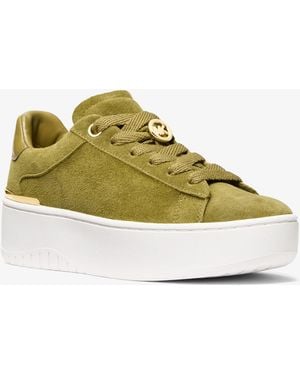 MICHAEL Michael Kors Mk Dottie Suede Platform Trainers - Yellow